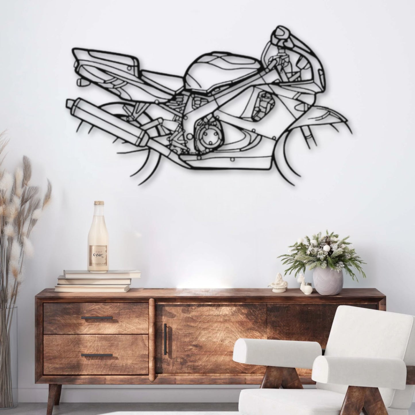 Décoration murale métal Moto Honda CBR900RR Fireblade (1996) PrecisionMetal