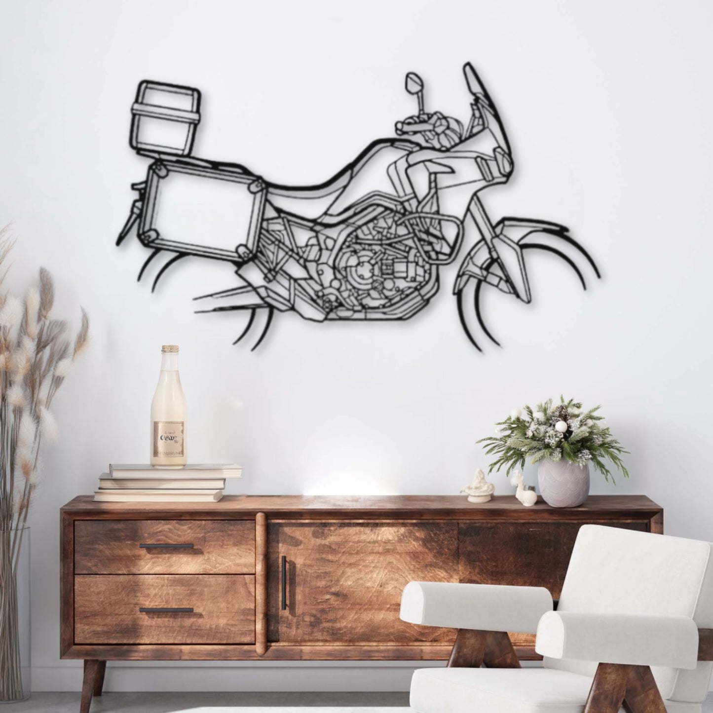 Décoration murale métal Moto Honda CRF1000L Africa Twin (2017) PrecisionMetal