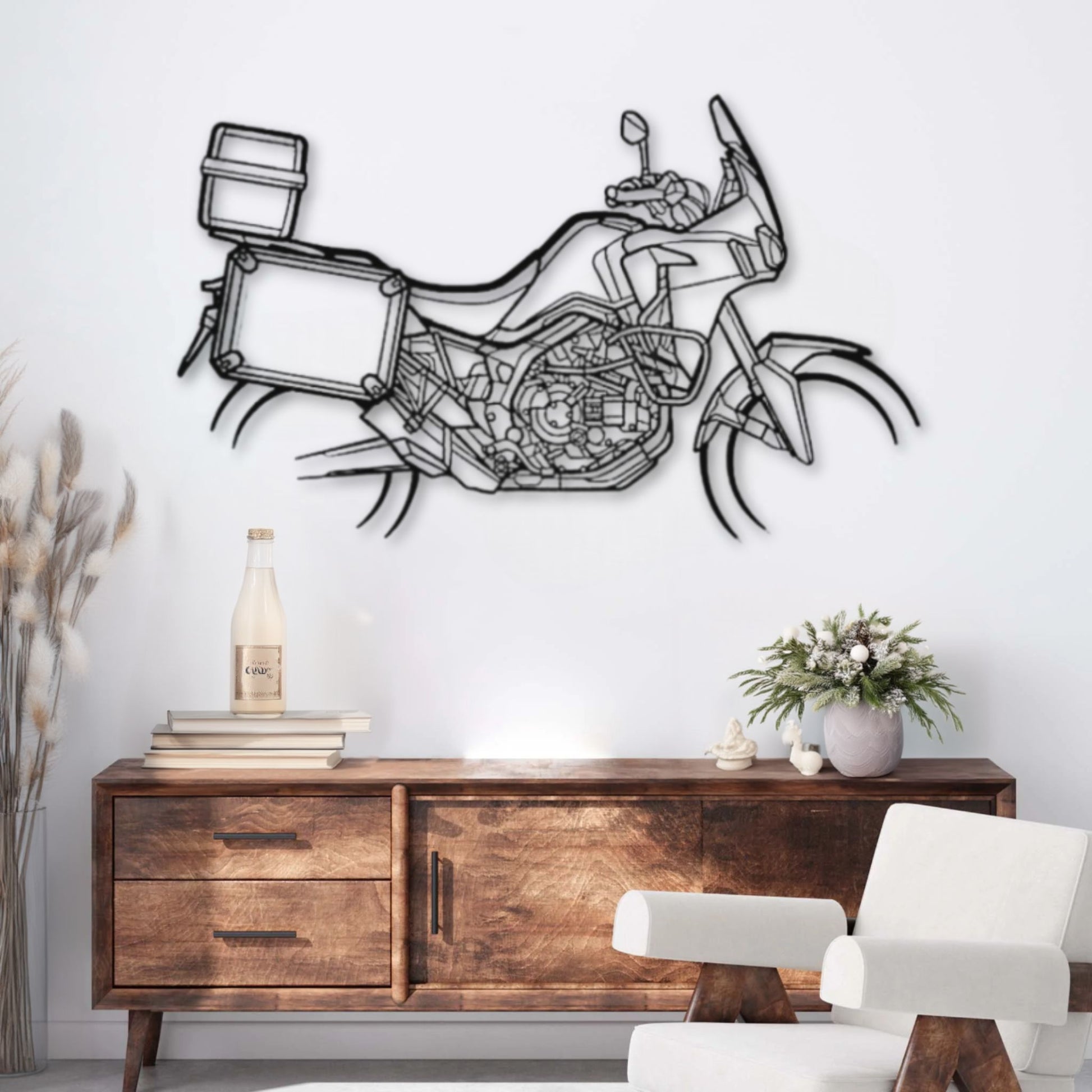 Décoration murale métal Moto Honda CRF1000L Africa Twin (2017) PrecisionMetal