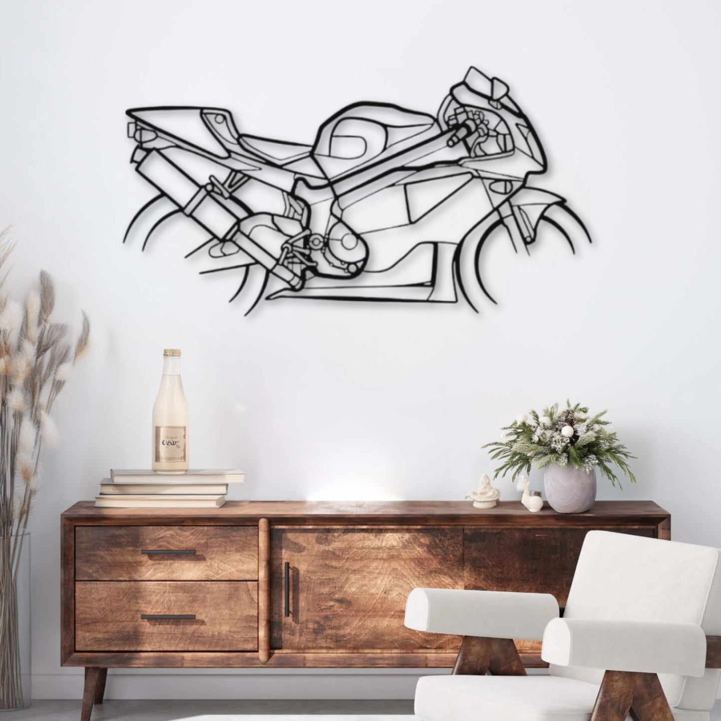 Décoration murale métal Moto Honda RC51 (2000) PrecisionMetal