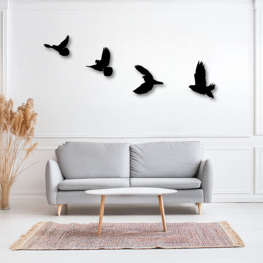 Décoration murale métal Oiseaux Décoratifs Precision
