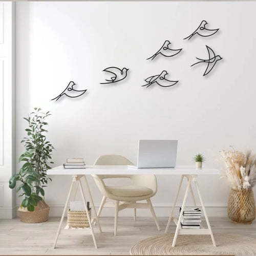 Décoration murale métal Oiseaux Precision
