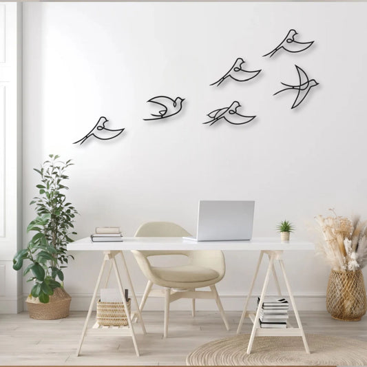 Décoration murale métal Oiseaux Precision