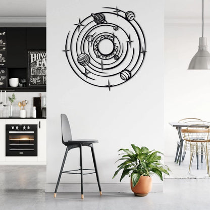 Décoration murale métal Univers