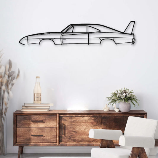 Décoration murale métal Voiture Dodge Charger Daytona (1969) PrecisionMetal