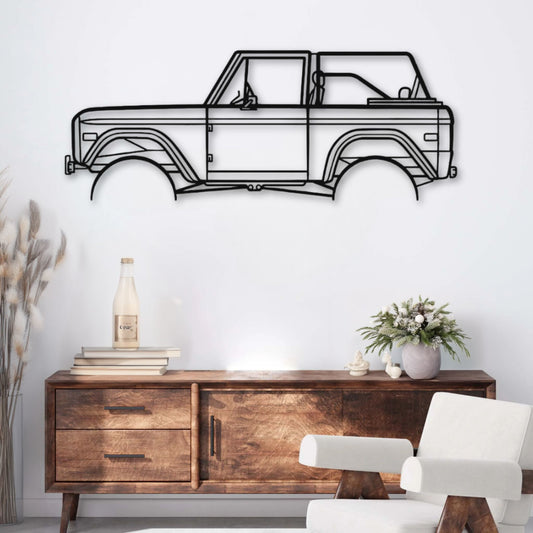 Décoration murale métal Voiture Ford Bronco (1971) PrecisionMetal