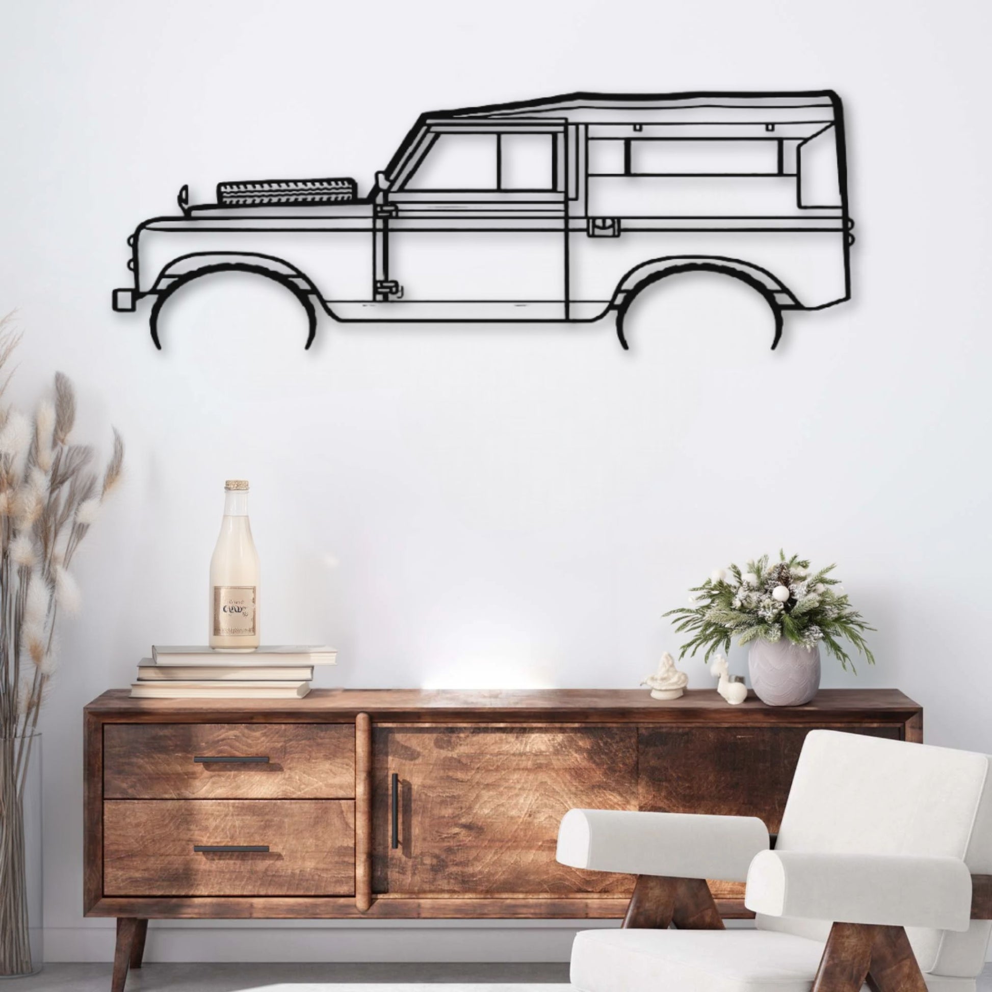Décoration murale métal Voiture Land Rover Series II (1961) PrecisionMetal