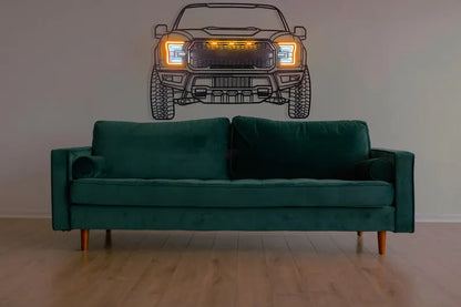 Décoration murale métal Voiture LED : Ford F150