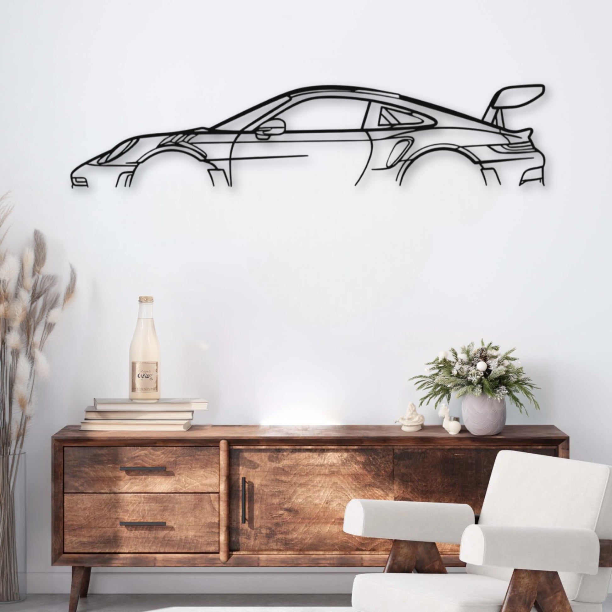 Décoration murale métal Voiture Porsche 911 GT3 RS model 992 (Classiques) PrecisionMetal
