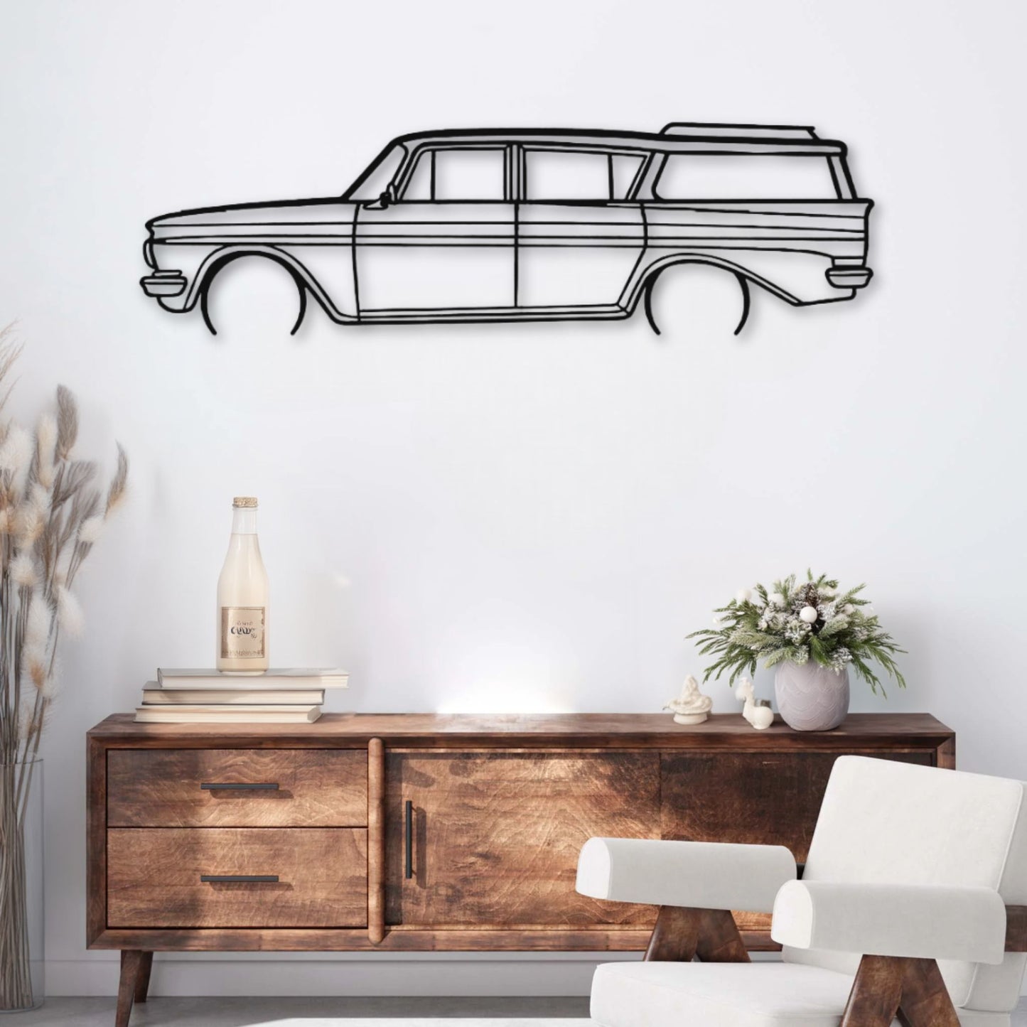 Décoration murale métal Voiture Rambler Wagon (1961) PrecisionMetal