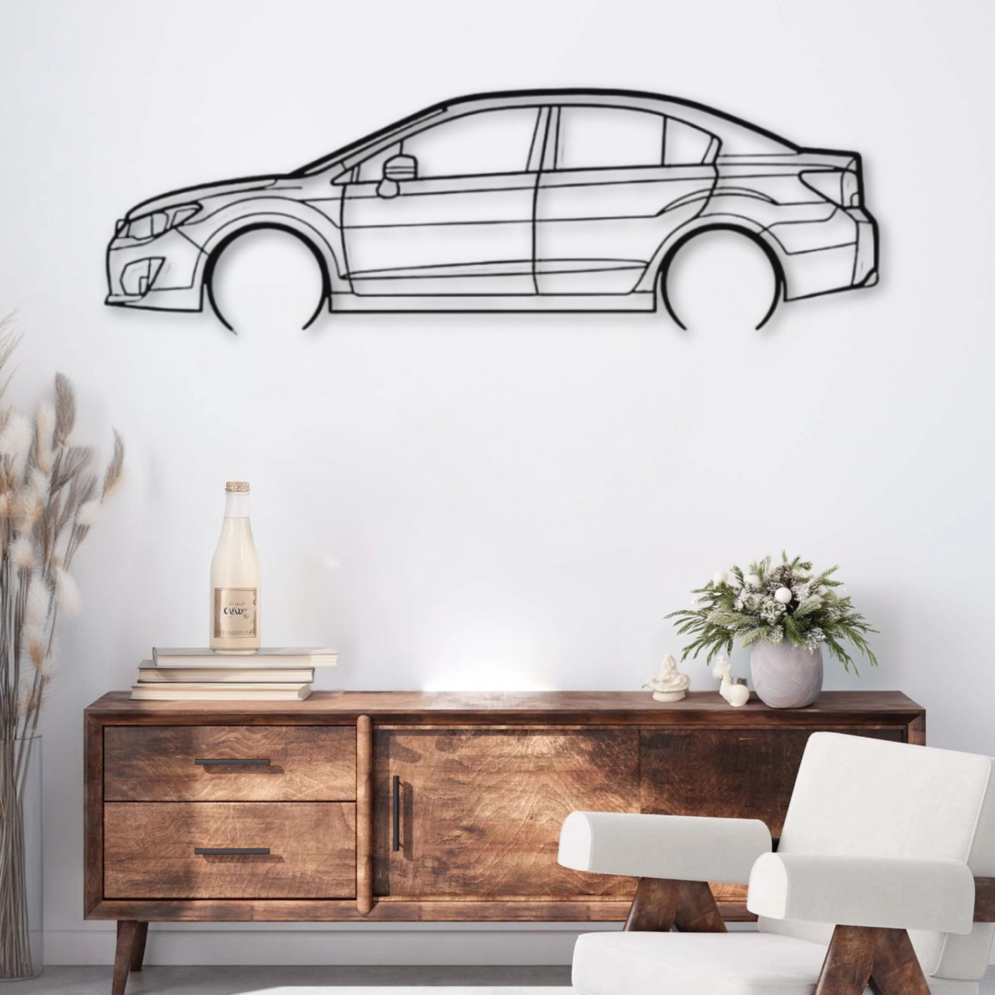Décoration murale métal Voiture Subaru Impreza Sedan (2015) PrecisionMetal