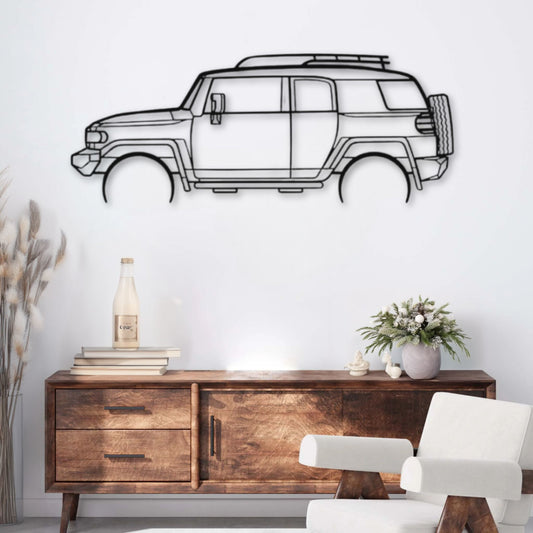 Décoration murale métal Voiture Toyota FJ Cruiser (2008) PrecisionMetal