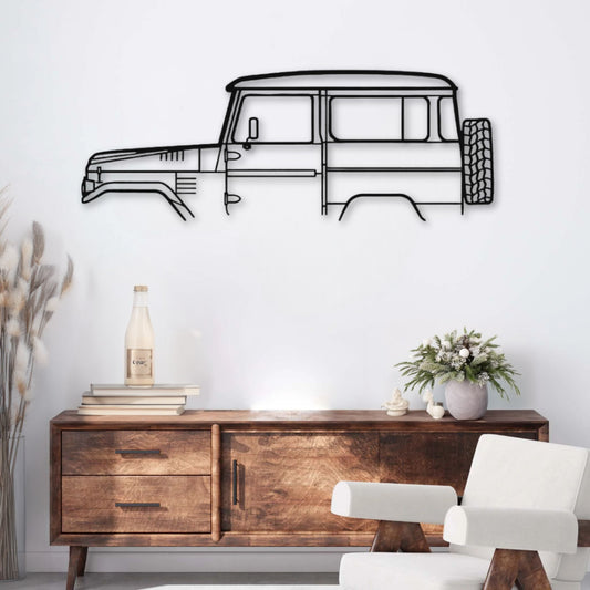 Décoration murale métal Voiture Toyota Land Cruiser FJ40 (1978) PrecisionMetal