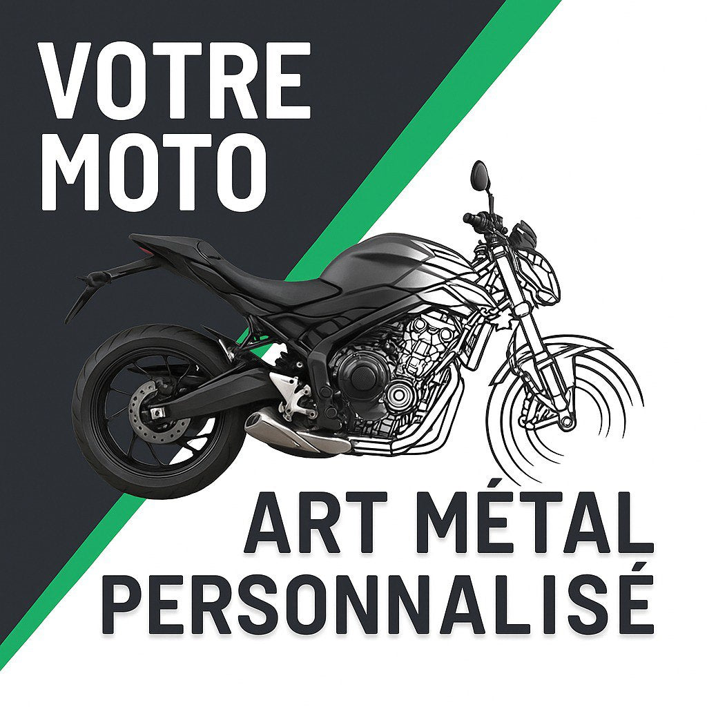 Décoration murale Moto en métal personnalisée