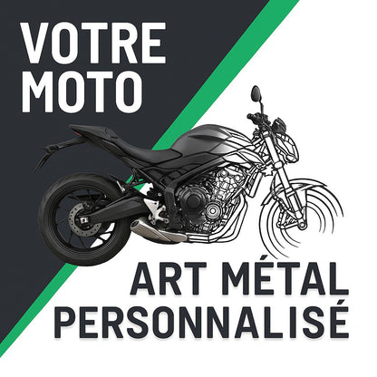 Décoration murale Moto en métal personnalisée