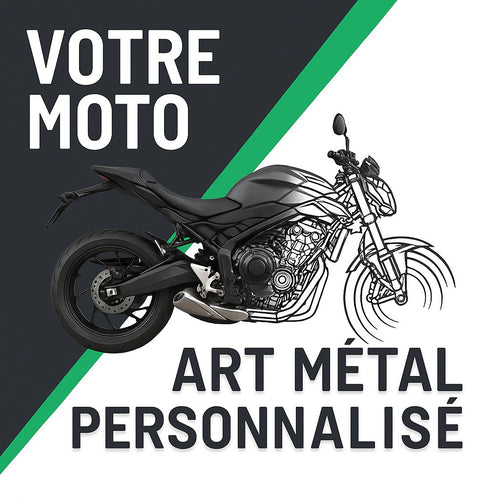 Décoration murale Moto en métal personnalisée