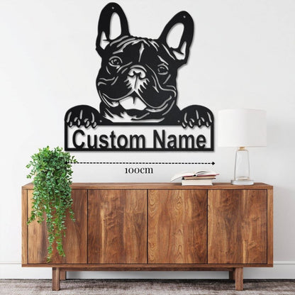 Décoration Murale pour Bouledogue Français PrecisionMetal