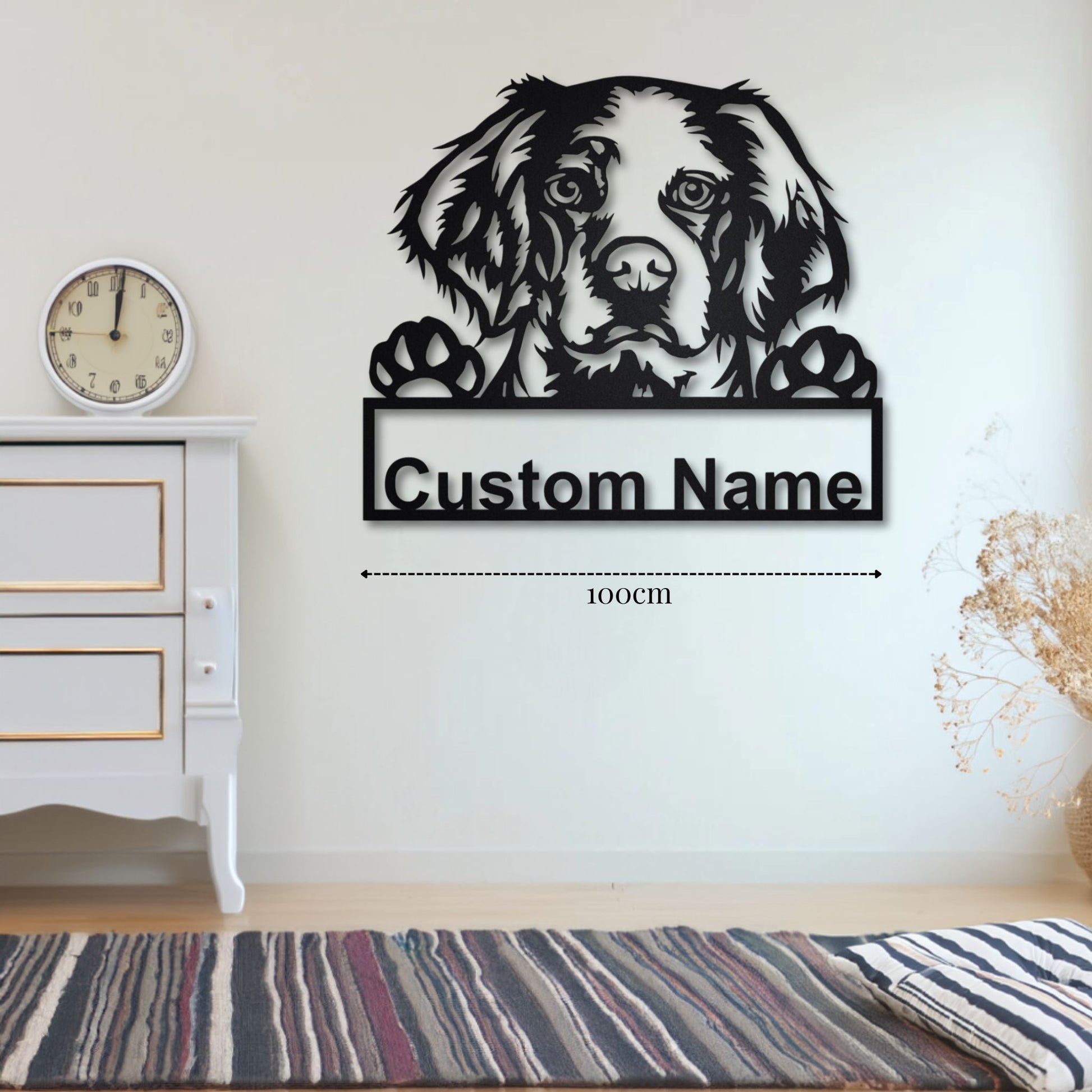 Décoration Murale pour Chien Épagneul Breton PrecisionMetal