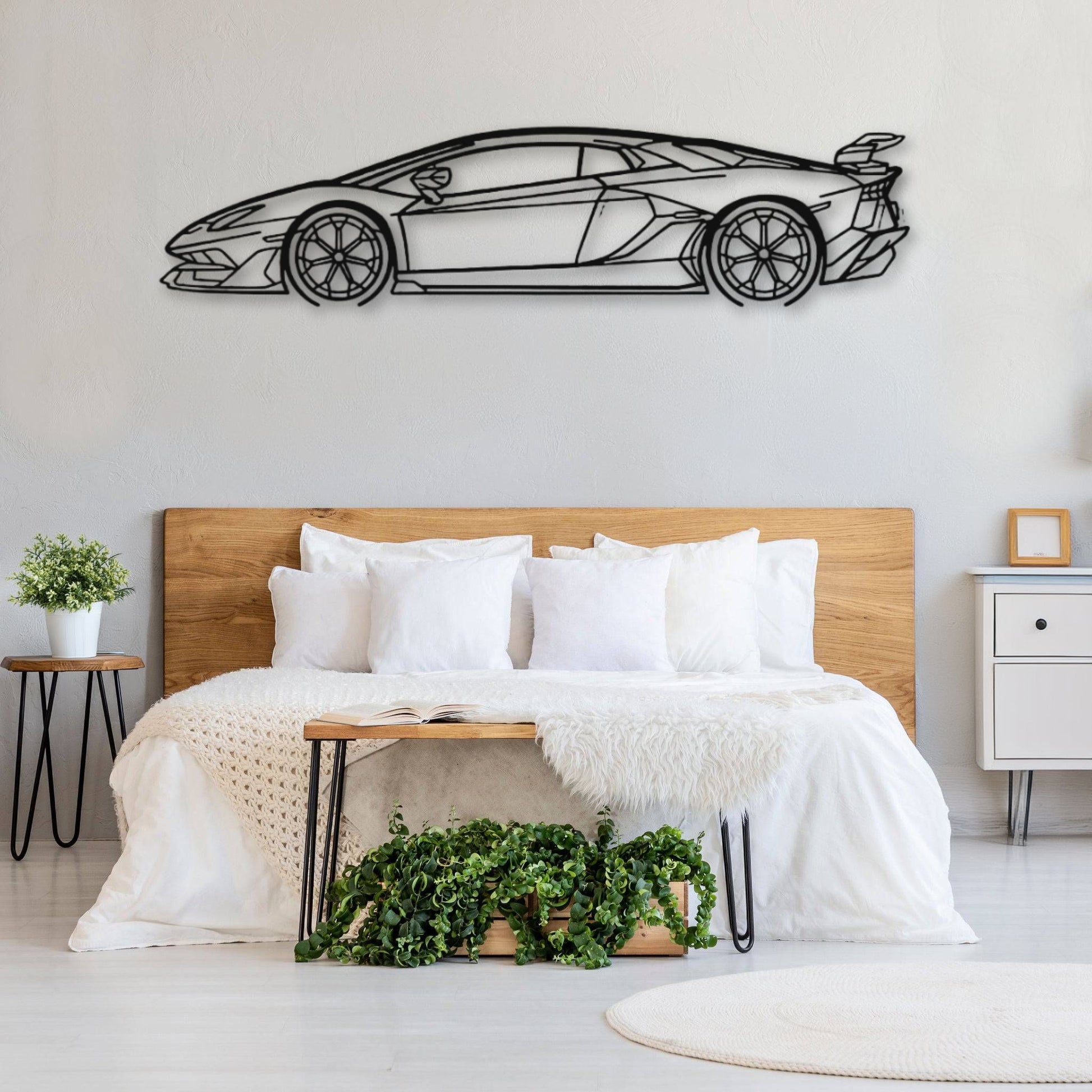 Décoration murale Voiture en métal personnalisée