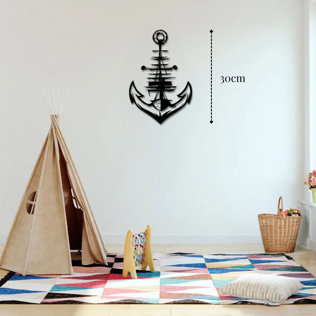 Petite décoration murale Ancre marine déco