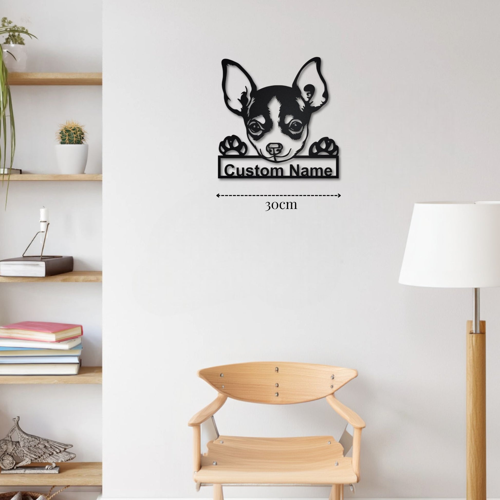 Petite Décoration Murale Chihuahua PrecisionMetal