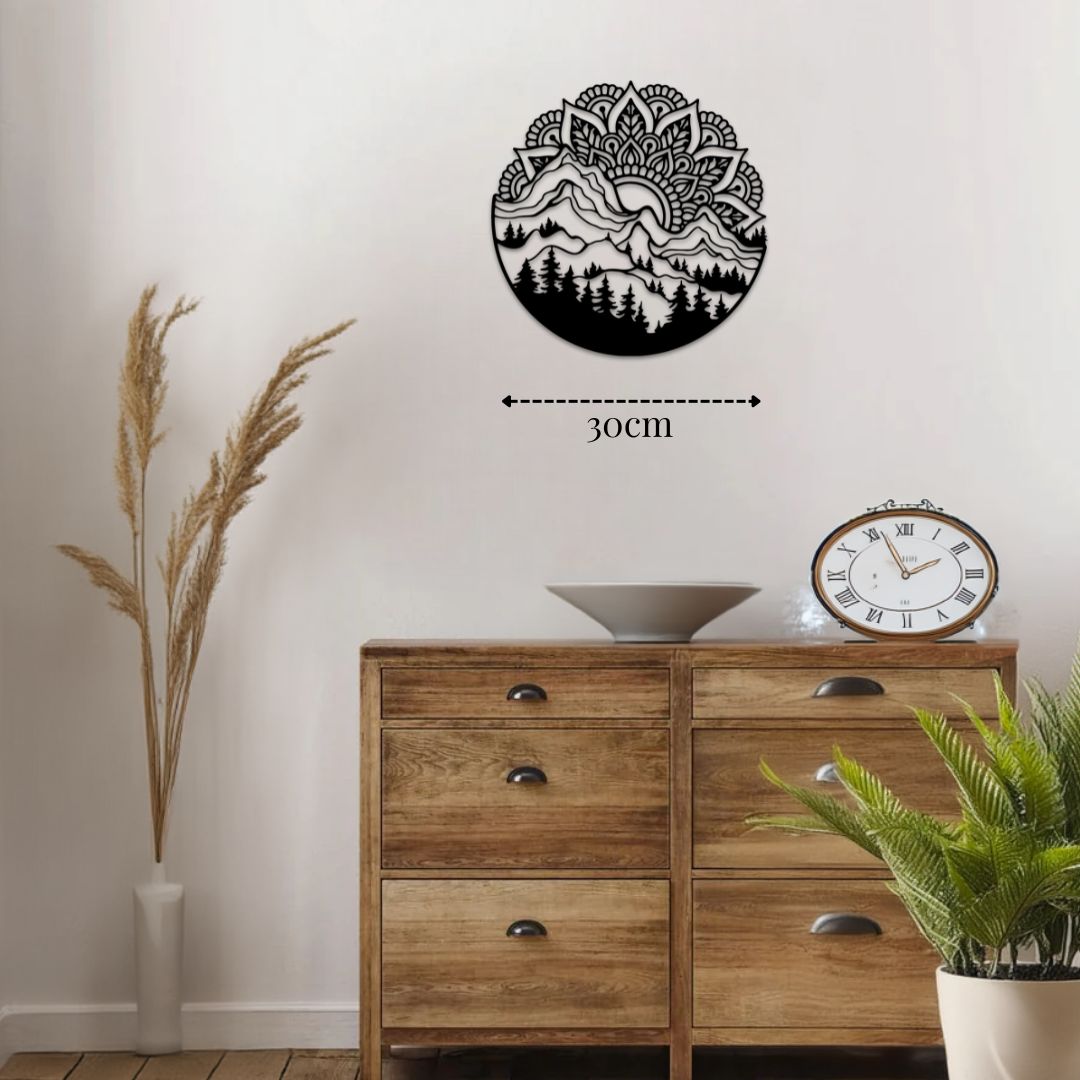 Petite décoration murale extérieur en métal