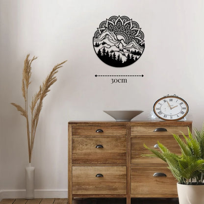 Petite décoration murale extérieur en métal