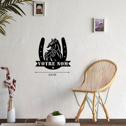 Customizable Metal Horseshoe Wall Decoration