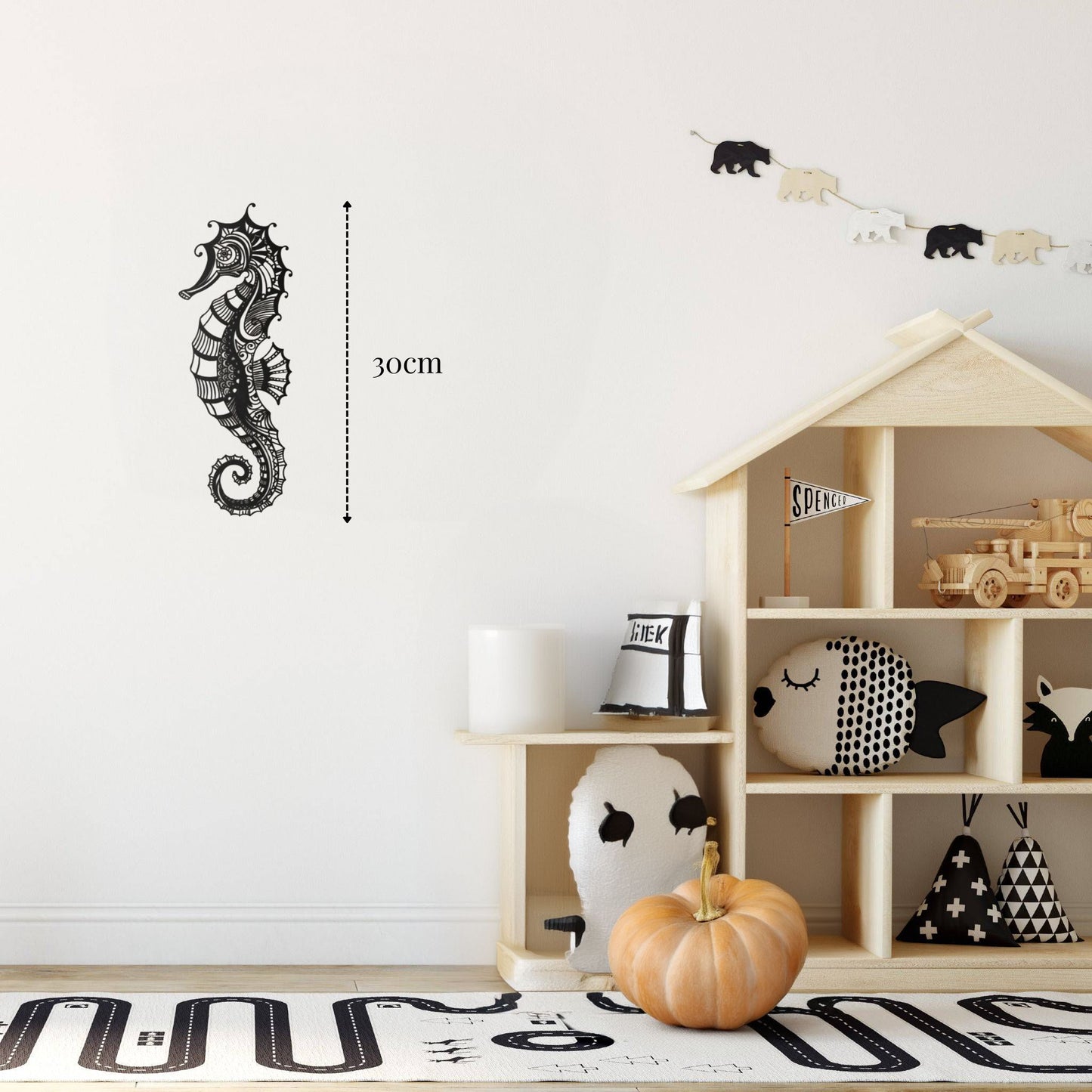 Petite décoration murale Hippocampe