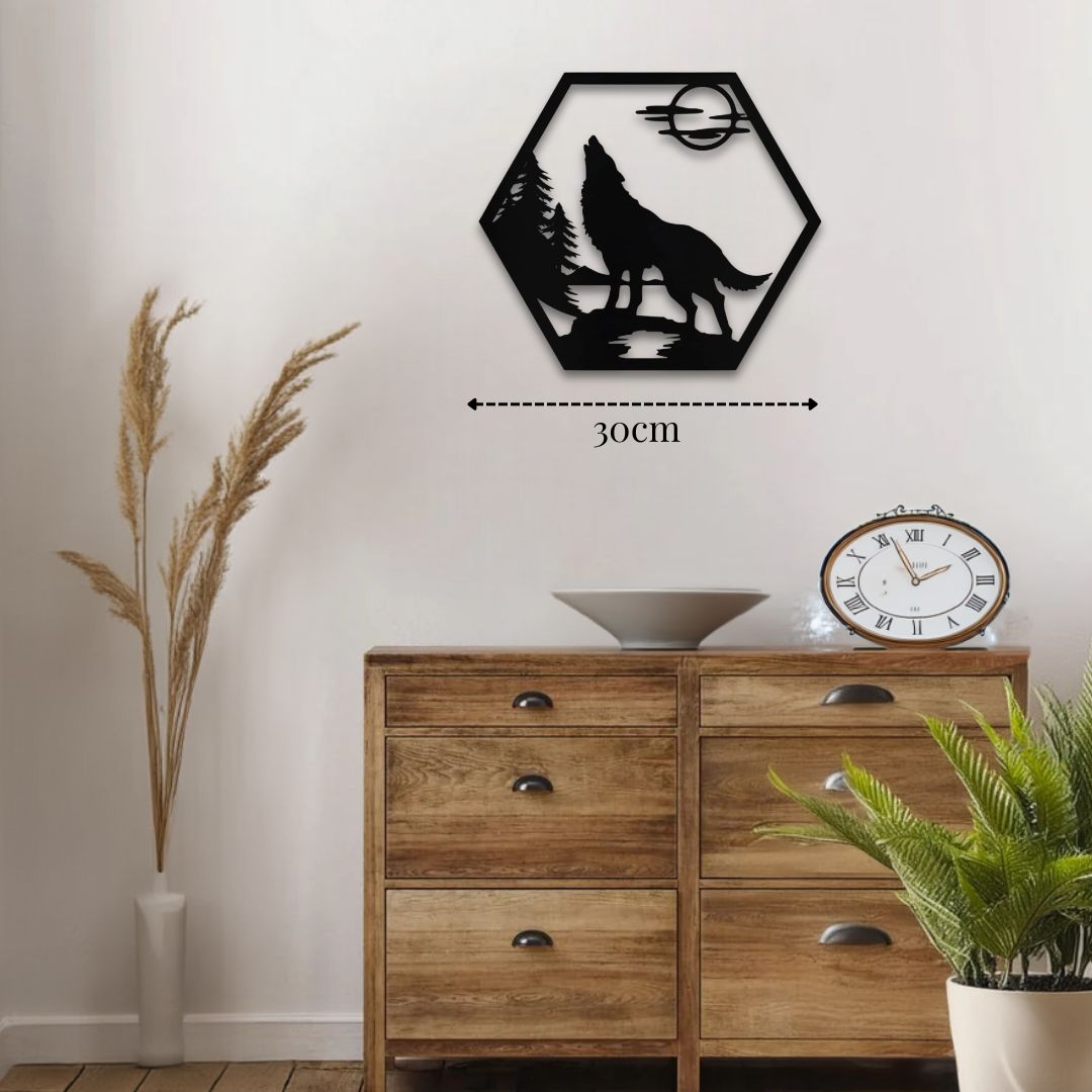 Petite décoration murale Loup déco