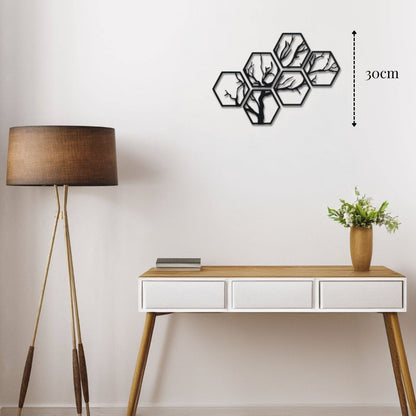 Petite décoration murale métal Branche precision