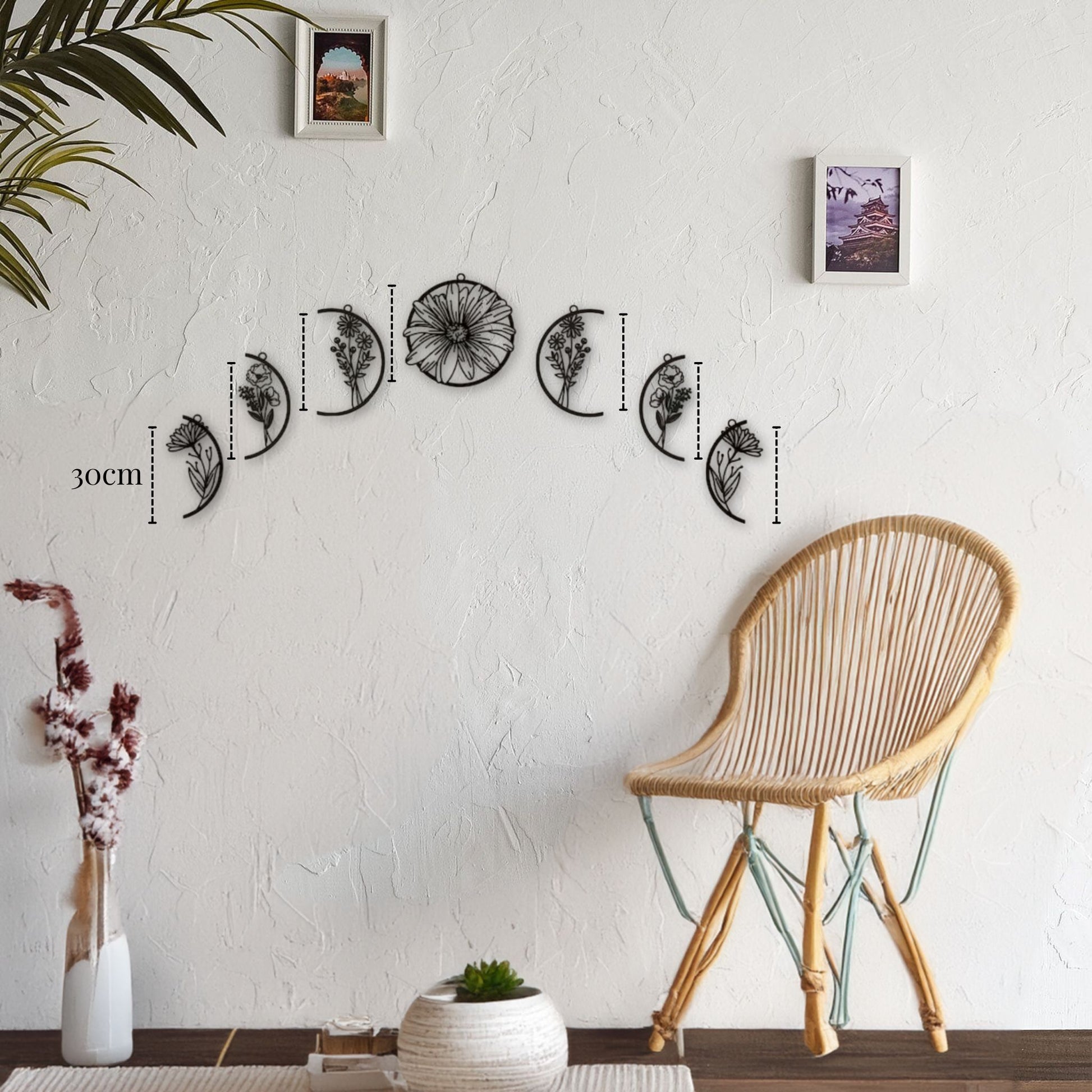 Petite Décoration Murale Métal Lune PrecisionMetal