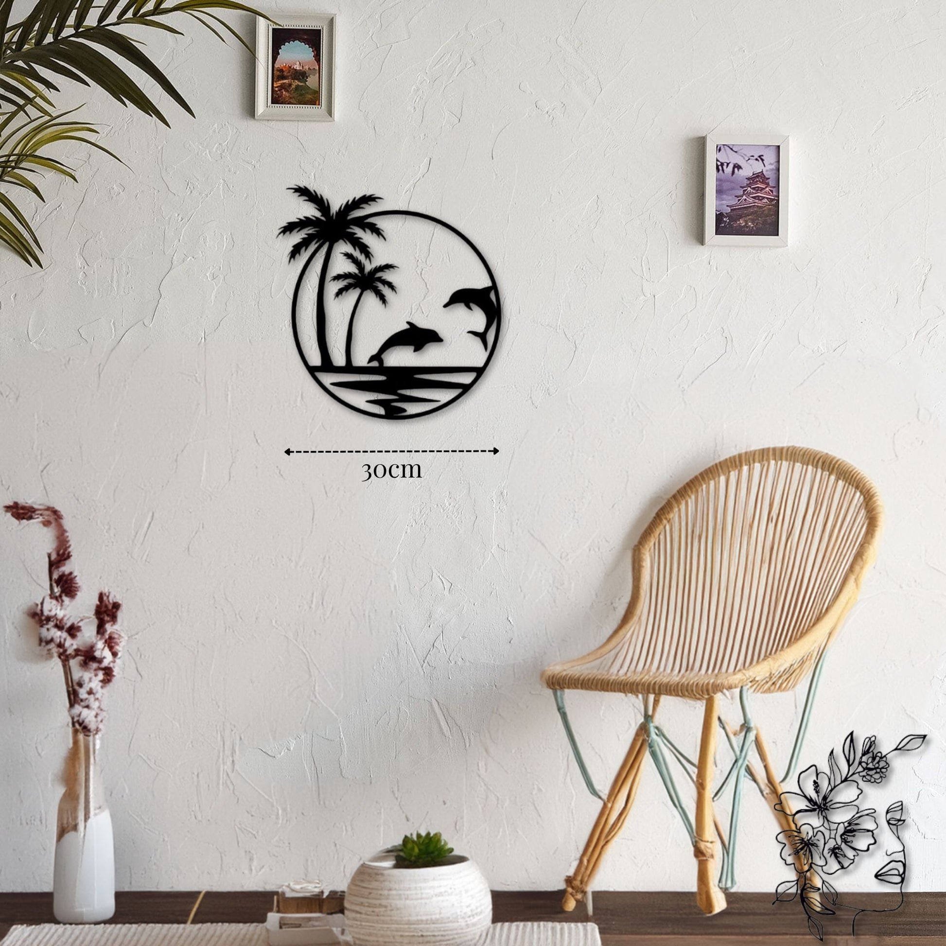 Petite Décoration Murale Métal Mer PrecisionMetal