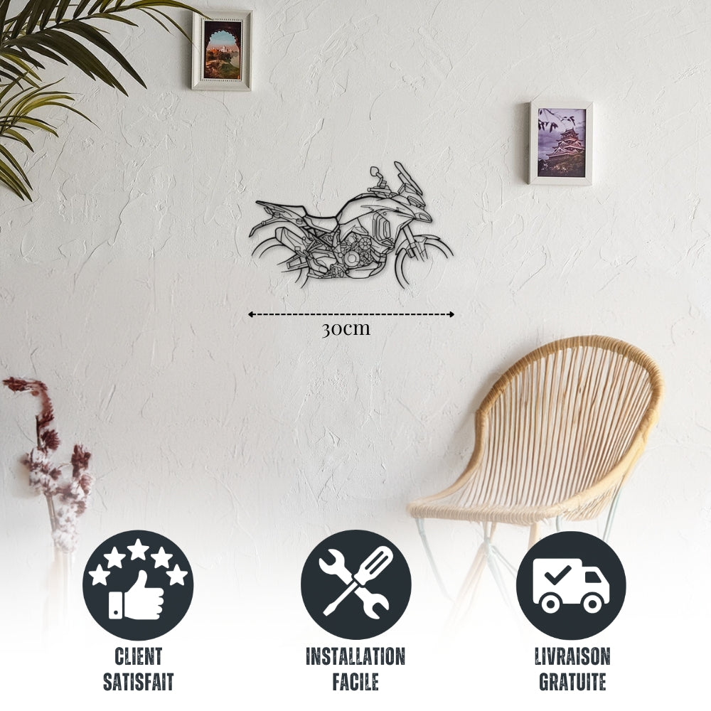 Petite décoration murale métal Moto Ducati Multistrada V4 S