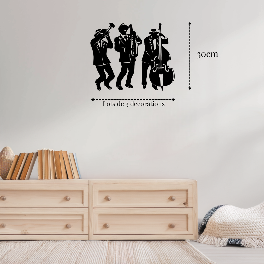 Petite décoration murale métal Musicien Precision
