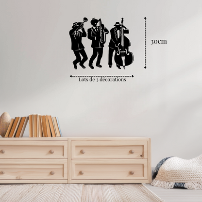 Petite décoration murale métal Musicien Precision