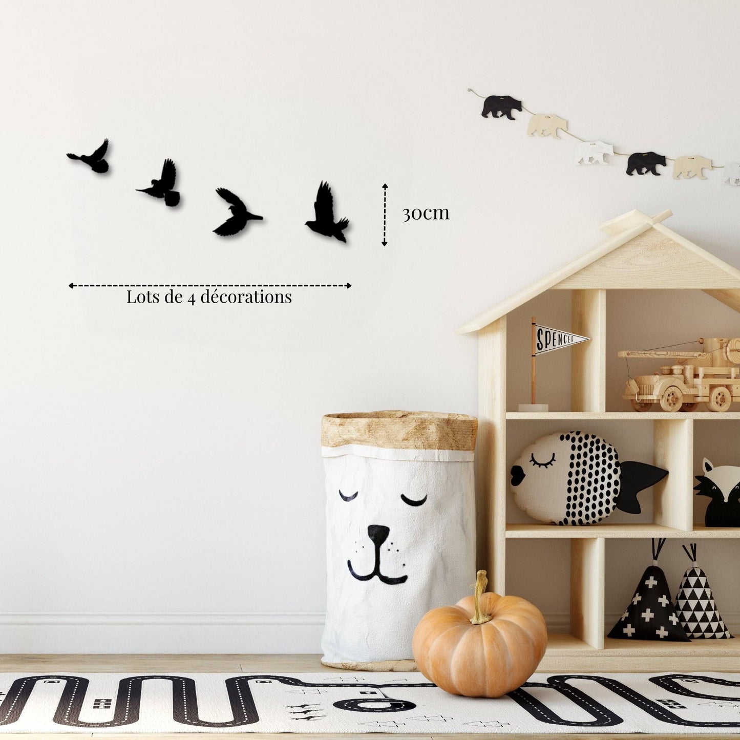 Petite décoration murale métal Oiseaux Décoratifs Precision