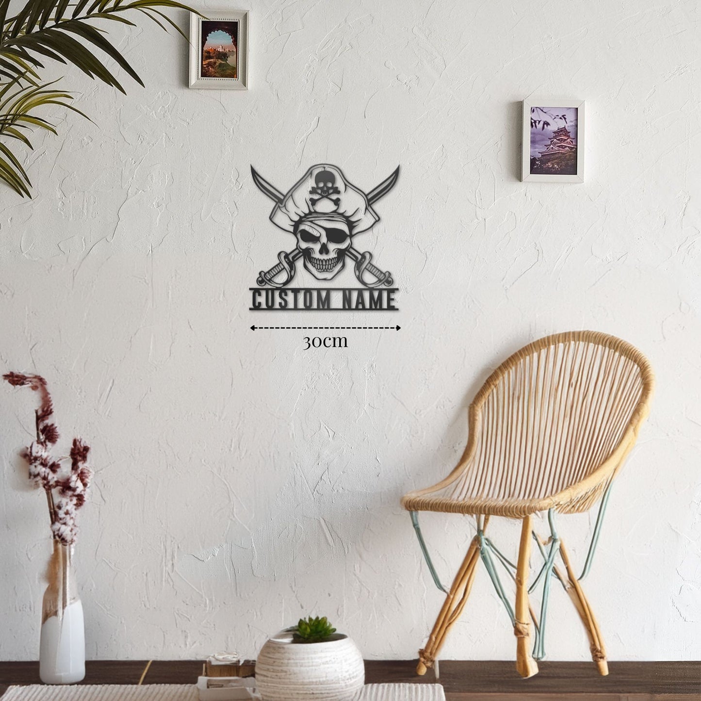 Petite Décoration Murale Métal Pirate PrecisionMetal