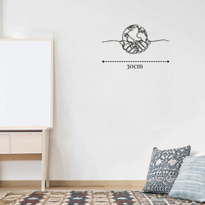 Petite décoration murale Monde