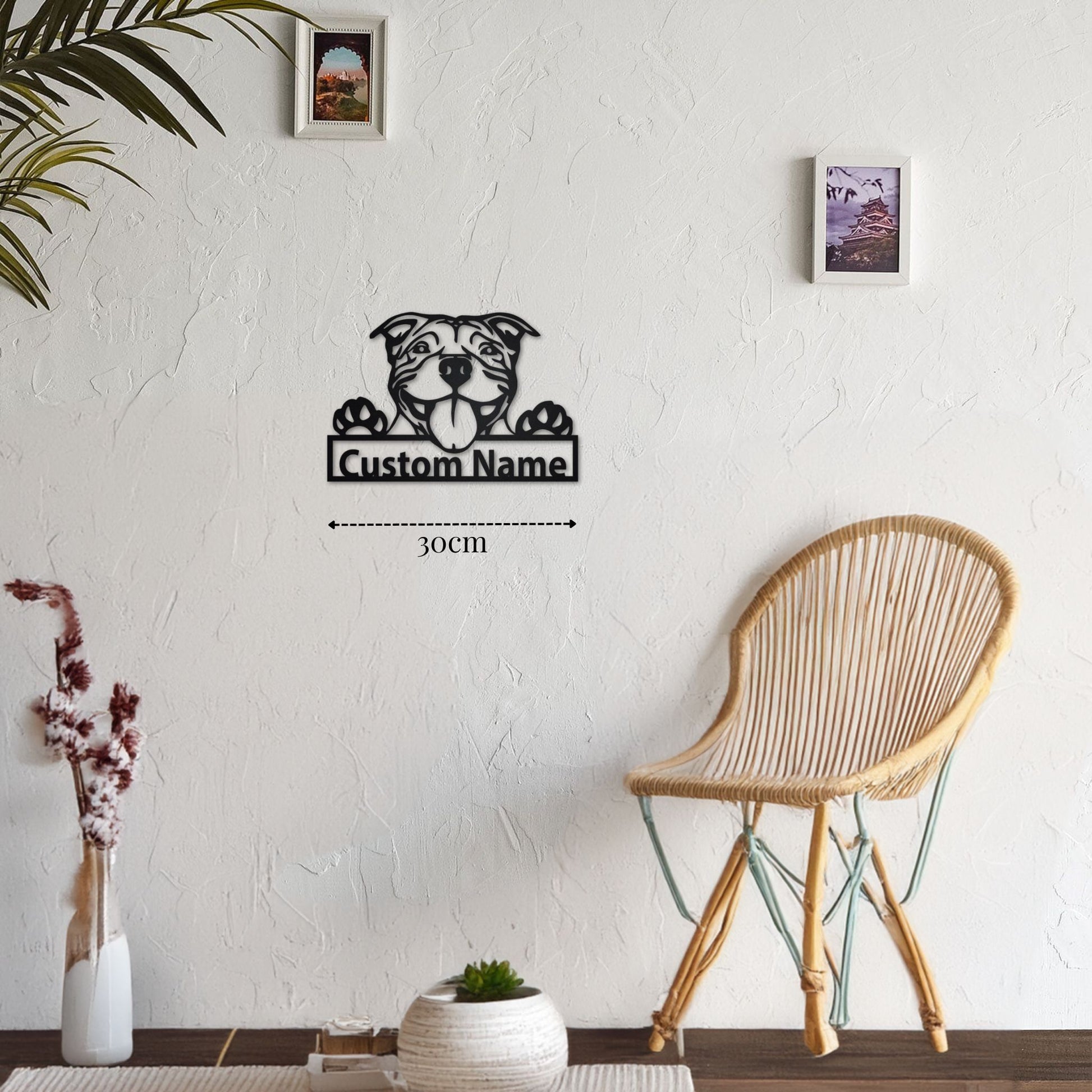 Petite Décoration Murale Pitbull PrecisionMetal