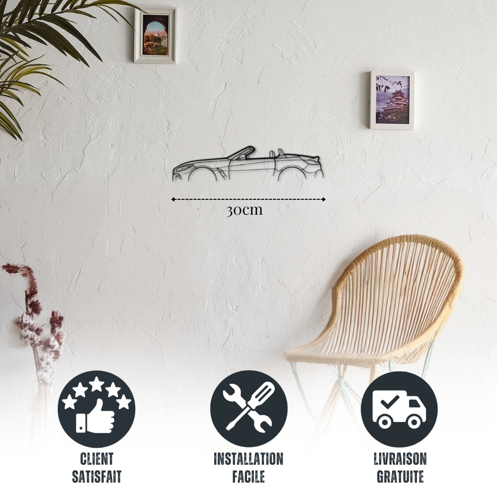 Petite décoration murale Voiture en métal BMW Z4 (G29)