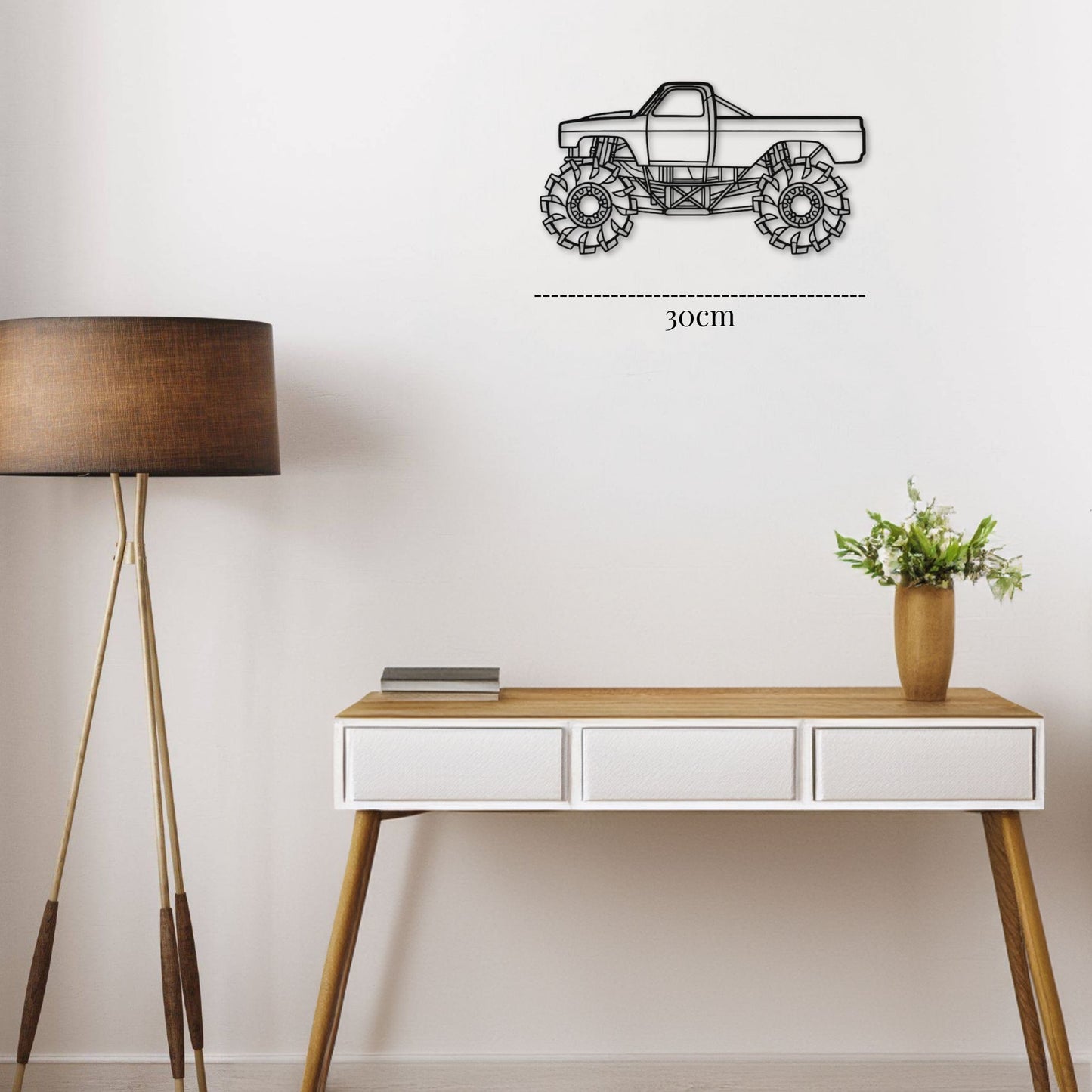 Petite décoration murale Voiture en métal personnalisée