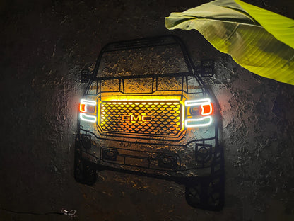 Petite décoration murale Voiture LED : GMC