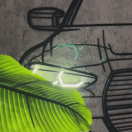 Déco murale métal BMW M4 G80 LED