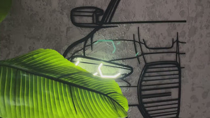Déco murale métal BMW M4 G80 LED